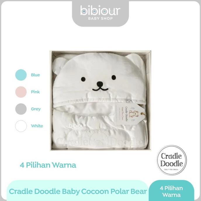 CRADLE DOODLE - BABY COCOON POLAR BEAR