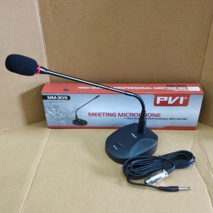 Pvi Mm~309 (Tidak Pakai Bell) Mic Meja Podium Condenser Kabel 5 Meter