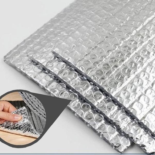 Aluminium Foil Roll Doubles Side Foam Tebal 4Mm Insulasi Peredam Panas
