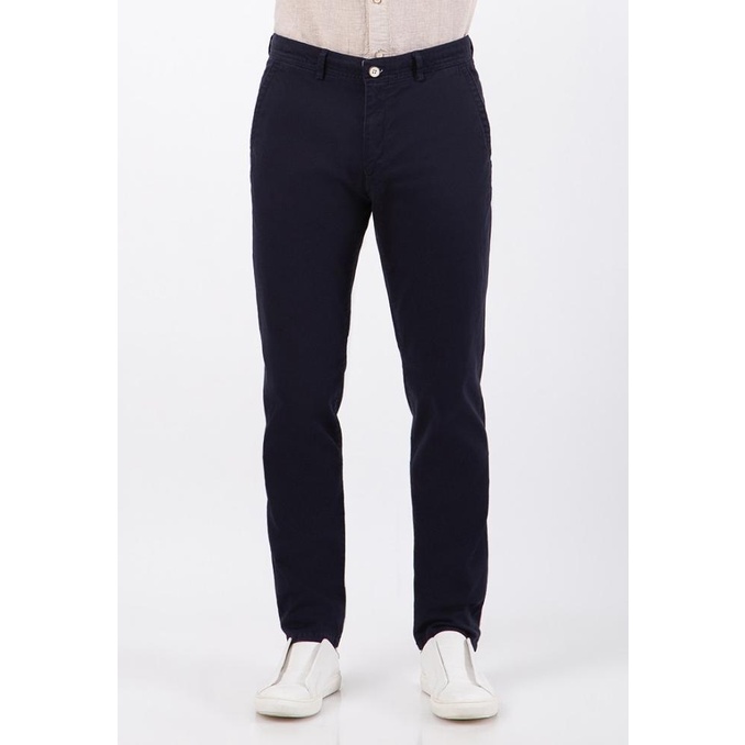 WOOD Slim Fit Cotton Stretch Chino Pants 2-OPIBSC519O031 Navy