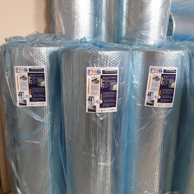 Aluminium Bubble Foil Atap Insulasi Peredam Panas Atap Lebar 1,2 X 25M