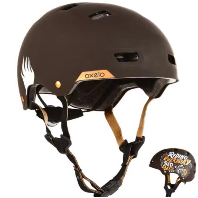 OXELO MF540 Helm Untuk Olahraga Skateboard Scooter Dewasa