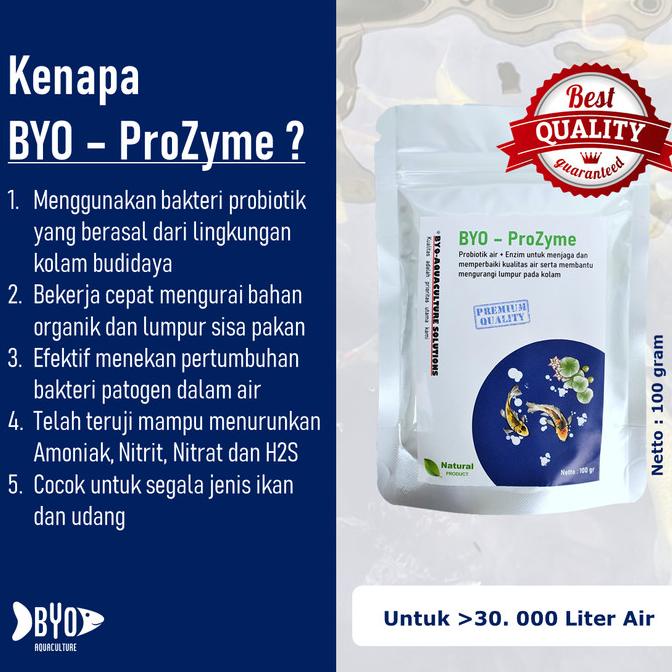 ONSALE Probiotik Air + Enzim / Ikan - BYO ProZyme