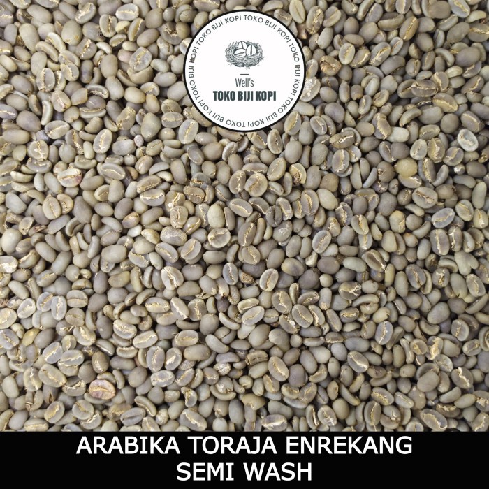 

Hot Sale Green Bean Kopi Mentah Arabika Toraja Enrekang Semi Wash Grade 1 - 1Kg Sale!!!