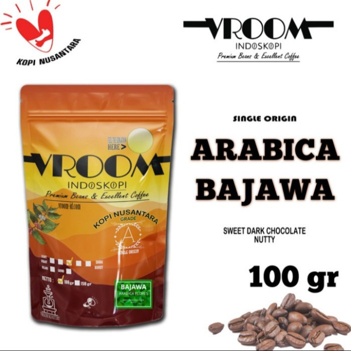 

Hadir Vroom Kopi Arabika Bajawa Flores 100Gr Biji Kopi Matang Bubuk Terbatas