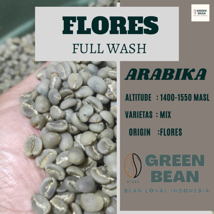 

Cantik Green Bean / Biji Kopi Arabika Flores Bajawa - Fully Washed Grade 1 Terbatas