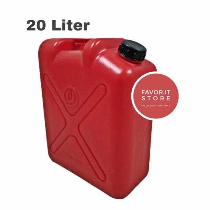 best seller] Jerigen Plastik Warna Merah 20 Liter