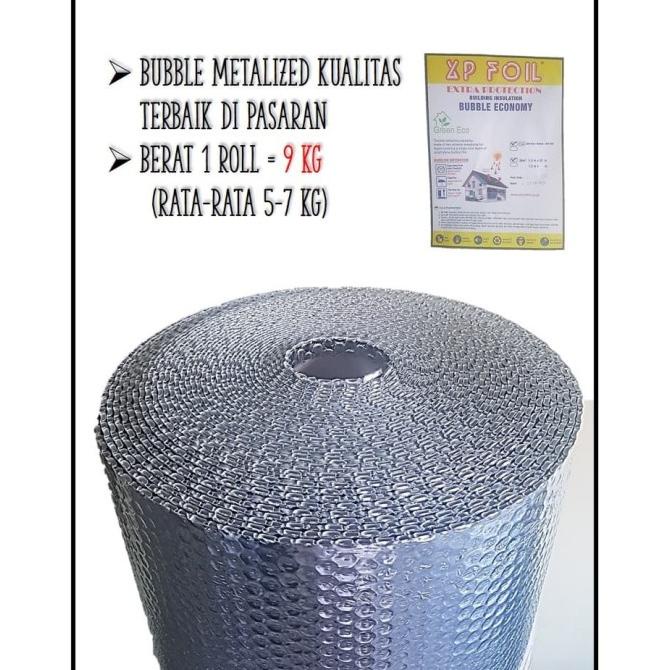 Metalizing Foil, Peredam Panas Atap, Insulasi Aluminium Foil Bubble