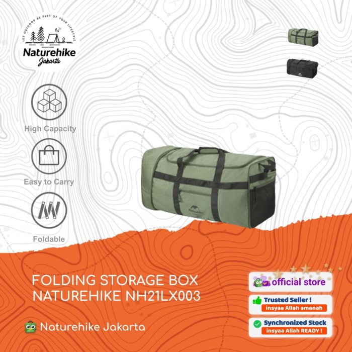 TAS / KOPER / TRAVEL BAG LIPAT PORTABLE CAMPING NATUREHIKE NH21LX003