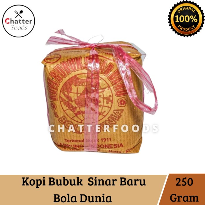 

Buruan Kopi Lampung Bubuk Sinar Baru Bola Dunia Enak 500 Gr &Amp; 250 Gr Bergaransi