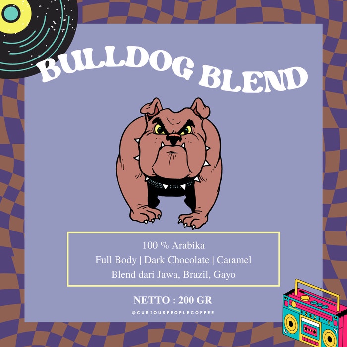 

Aman Biji Kopi Arabika Espresso Blend - Bulldog Blend 200 Gr - 100% Arabika Berkualitas