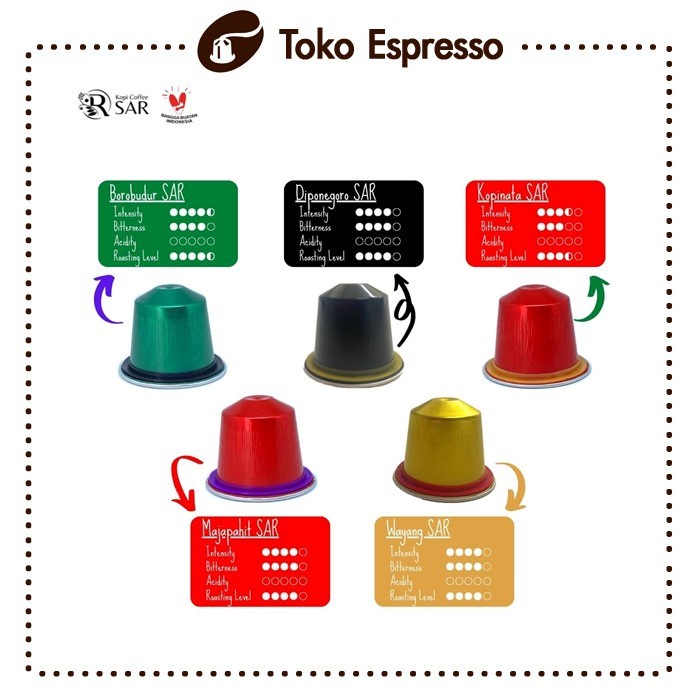 

Promo Bulan Ini Khatulistiwa Sar 100% Robusta Coffee Capsules Kompatibel NespressoÂ® Trendi