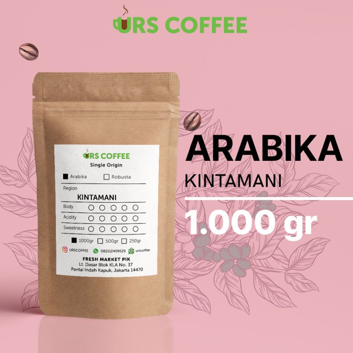 

Hemat Roasted Beans Kopi Arabika Kintamani |1 Kg Trendi