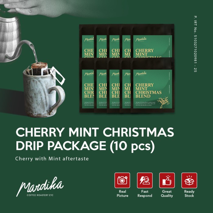 

Buruan Paket Drip Kopi Cherry Mint Christmas (Arabica) - Mardika Coffee Hot Sale