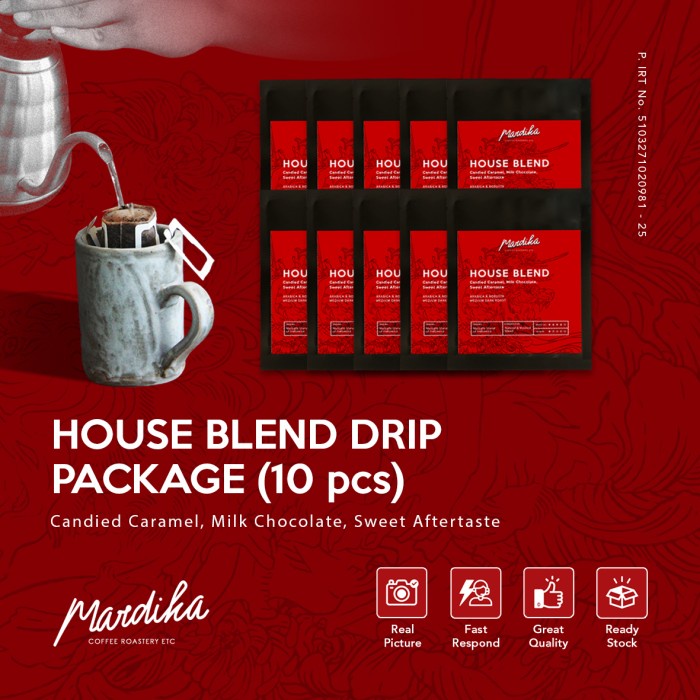 

Terbatas Paket Drip Kopi House Blend (Robusta Arabica) - Mardika Coffee Hot Sale