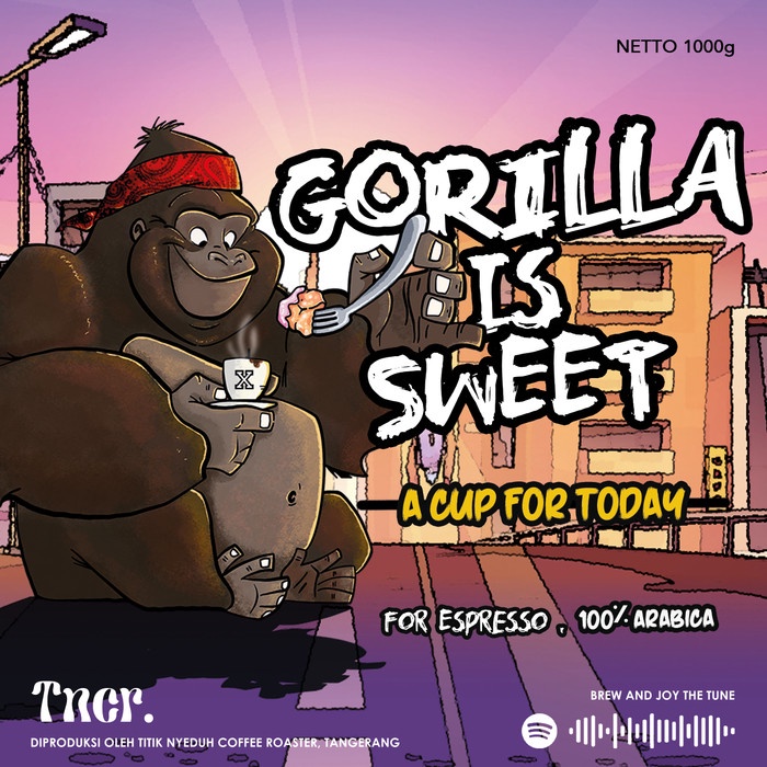 

Terbatas Gorilla Is Sweet 100% Arabica Bagus