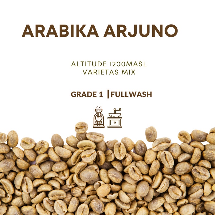 

Promo Green Bean Arabica Arjuno Fullwash Grade 1 Promo