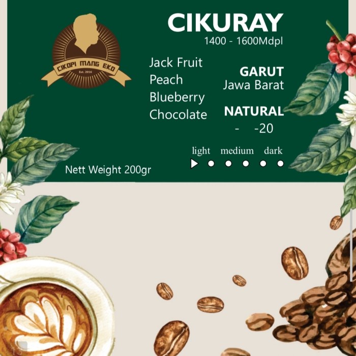 

Cantik Kopi Arabica Cikuray Natural Process Roasted Bean 200Gr Bagus