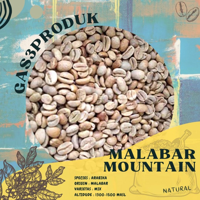 

Cantik Green Bean / Biji Kopi Arabika Malabar Mountain Natural/Greenbean Java Terlaris