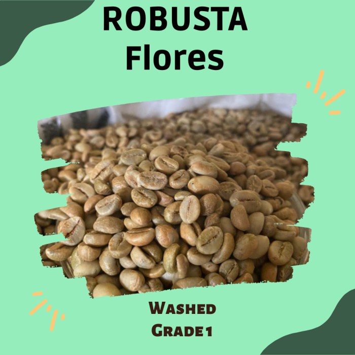 

Star Green Bean / Biji Kopi Robusta - Flores Washed Proses Promo