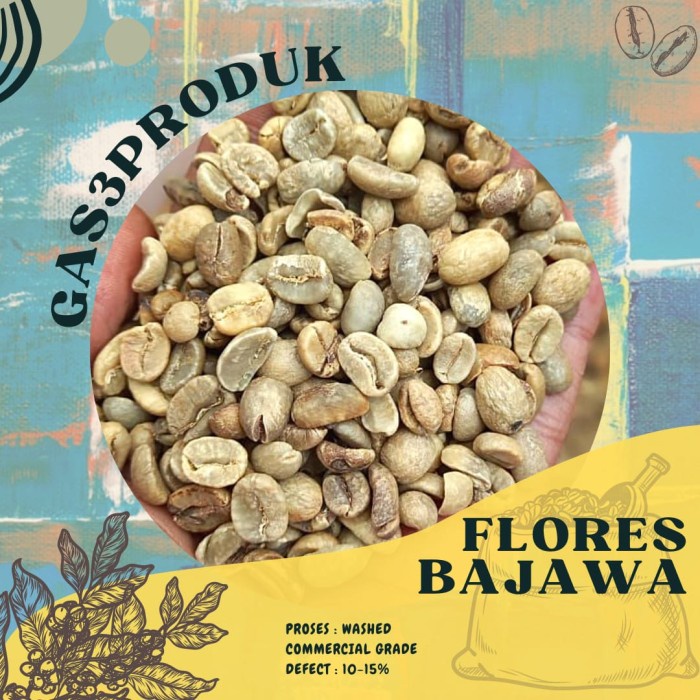 

Mudah (Termurah)Green Bean /Biji Kopi Arabika Flores Bajawa Commersial Grade Terbatas