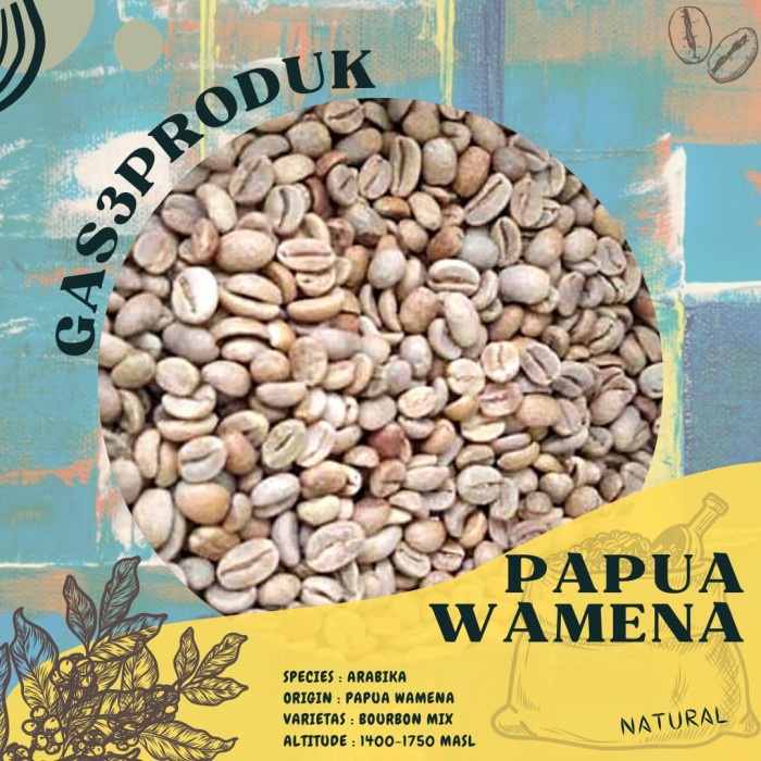 

Kusus Hari Ini Green Bean / Biji Kopi Arabika Papua Wamena Natural/Greenbean Arabica Terlaris