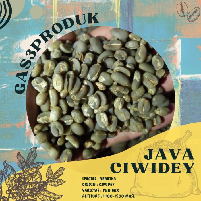 

Unik Green Bean/Biji Kopi Arabika Java Ciwidey Semi Wash/Arabica Wethull Bergaransi
