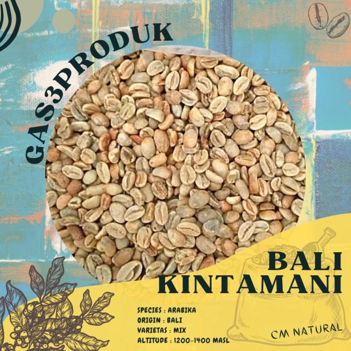 

Limited Green Beans / Biji Kopi Arabika Bali Kintamani Cm Natural / Greenbean Trendi