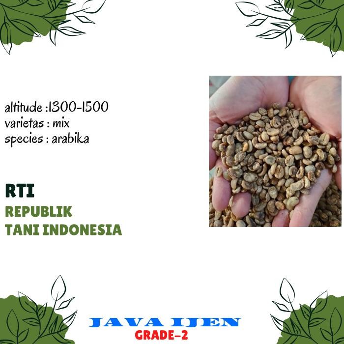 

Gaya Biji Kopi Mentah Arabika Java Ijen Grade 2 - Green Bean Hemat