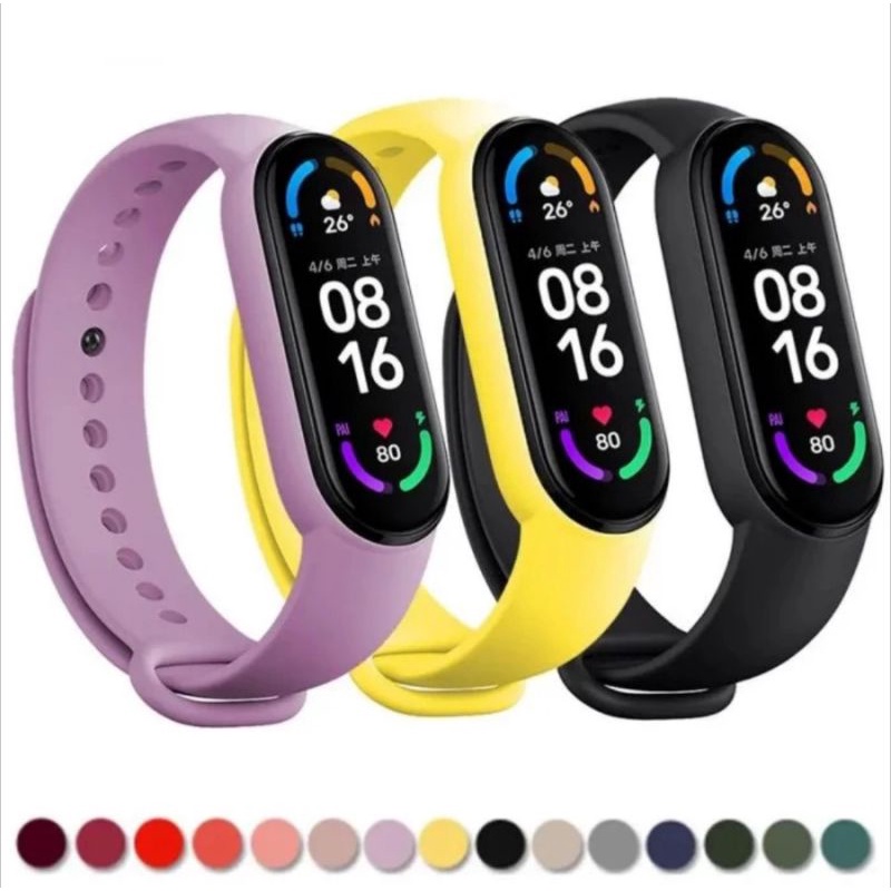 Strap Silicone / Tali Jam Xiaomi Mi Band 5 / Mi Band 6