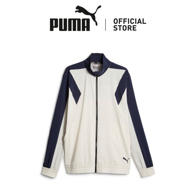 PUMA Jaket Training Pria Tenun Ritsleting Penuh PUMA FIT