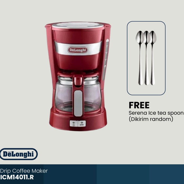 Delonghi ICM14011.R Drip Coffee Maker Mesin Kopi ICM 14011 Red