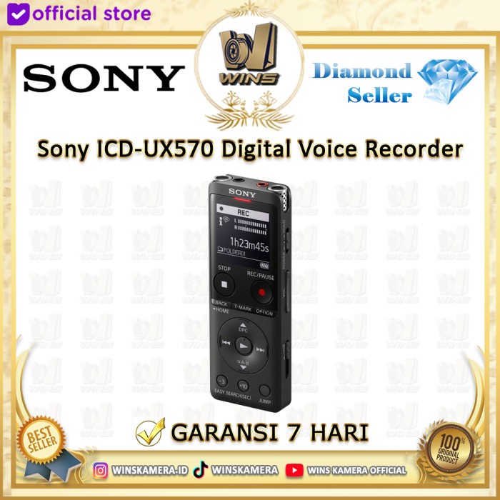 Bestseller Sony Icd-Ux570 / Icd Ux570 / Icd Ux 570 Digital Voice Recorder