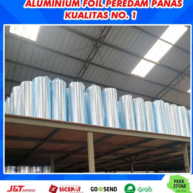 ( 5 Meter ) Aluminium Foil Bubble Peredam Panas Atap Lebar 120 Cm