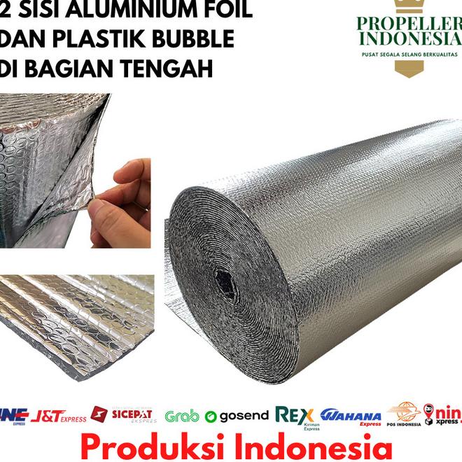 Bubble Aluminium Foil Peredam Panas Insulasi Atap Alumunium Foil Roll