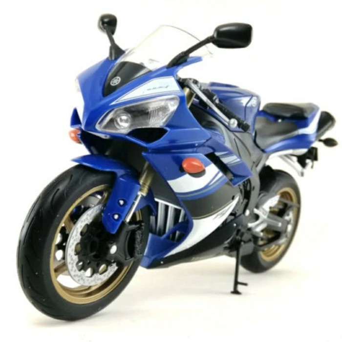 PROMO MINIATUR MOTOR WELLY YAMAHA YZF R1 SKALA 1:10 TERBARU