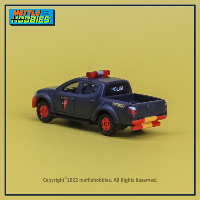 PROMO TOMICA MITSUBISHI TRITON CUSTOM POLISI BRIMOB DIECAST MINIATUR 1/64 TERBARU