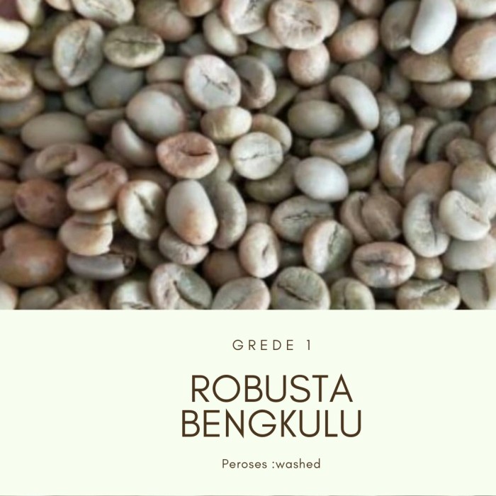 

Promo Robusta Green Beans Bengkulu Peroses Washed Grede 1 Sale!!!