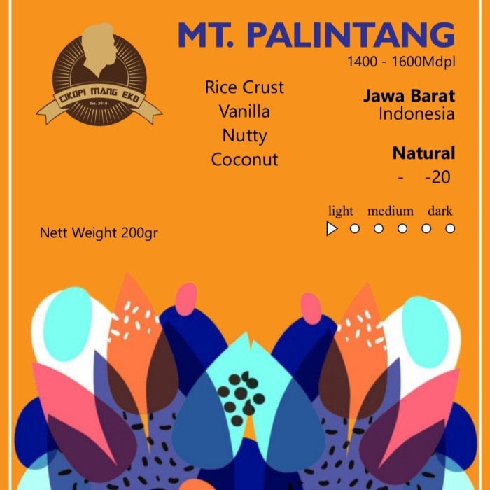 

Mantap Kopi Arabica Palintang Natural Process Roasted Bean 200Gr Berkualitas