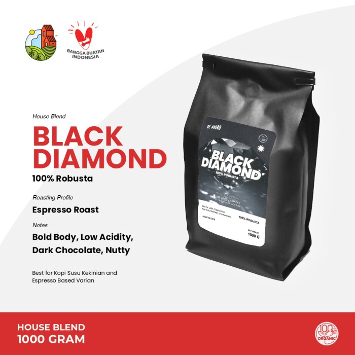 

Segera Miliki Kopi Espresso Blend Black Diamond 100% Robusta 1 Kg Promo