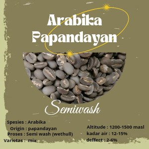 

Dijual Greenbean / Biji Kopi Arabika Papandayan - Semiwash/Wethull - 1Kg Trendi