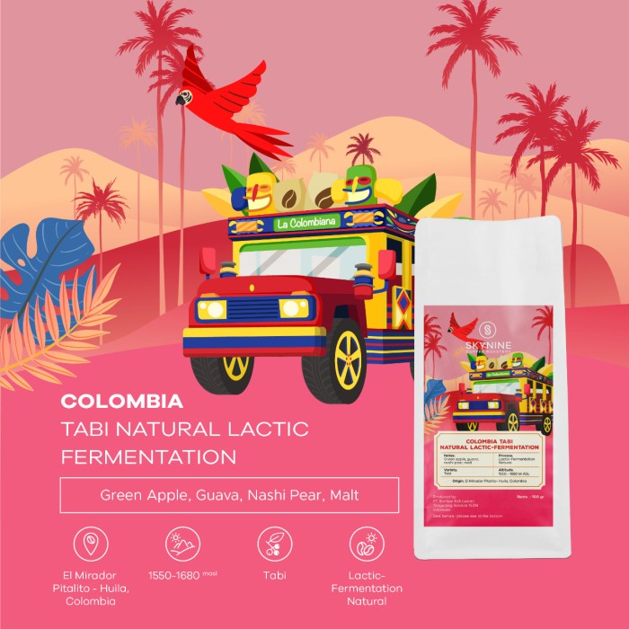 

Hadir Kopi Arabika Colombia Tabi Natural Lactic Roasted Bean Gilaa!!!