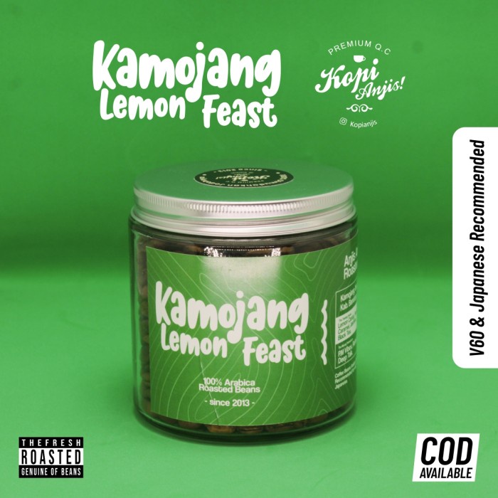 

Dijual Biji Kopi Arabica Kamojang Lemon Feast 200 Gram - Kopi Anjis Beans Terbatas