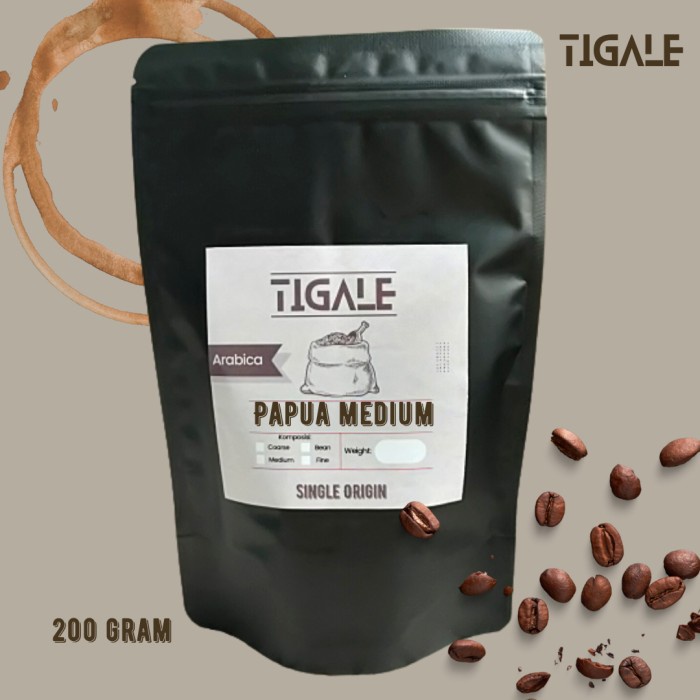 

Spesial Kopi Arabika - Papua Medium 200 Gram Terbatas