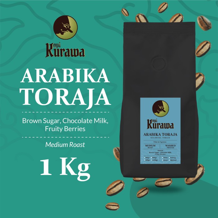 

Wow Kopi Arabika Toraja Sapan Arabica Coffee Roasted Beans Biji Bubuk 1 Kg Promo