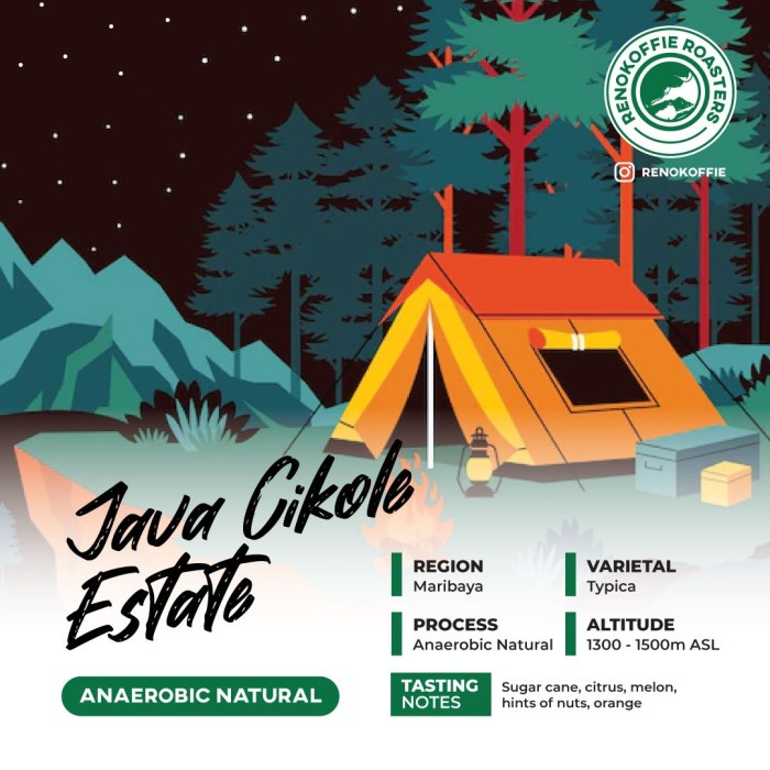 

Produk Unggulan Kopi Arabika Java Cikole Estate Natural Anaerobic (Biji/Bubuk) 200Gr Terbatas