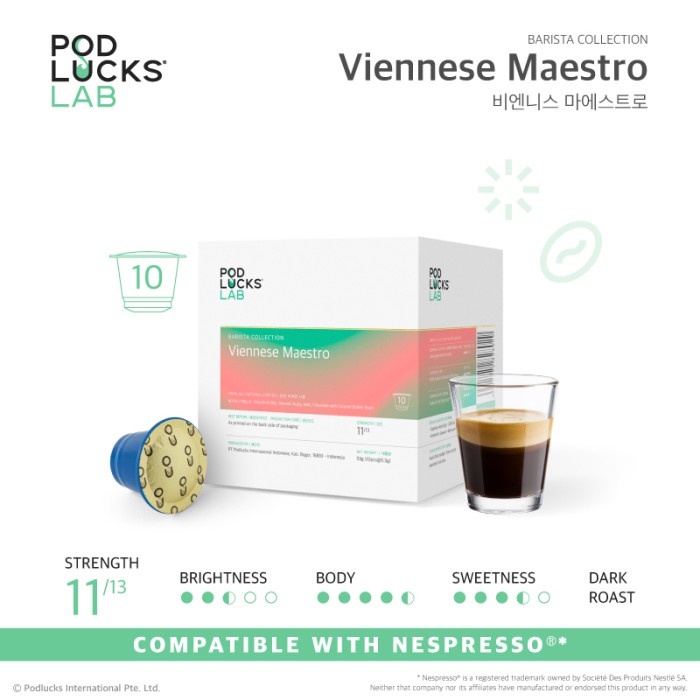 

Bagus Podlucks Lab Viennese Maestro Capsule Coffee Trendi