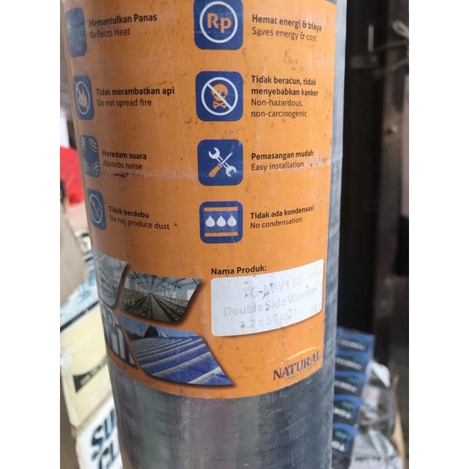 Peredam Panas Atap Rumah Foil/Aluminium Foil Atap/Insulasi Atap/Karung