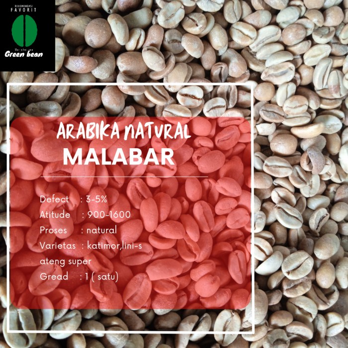 

Menakjubkan Green Bean / Biji - 1Kg - Arabika Natural Malabar Limited