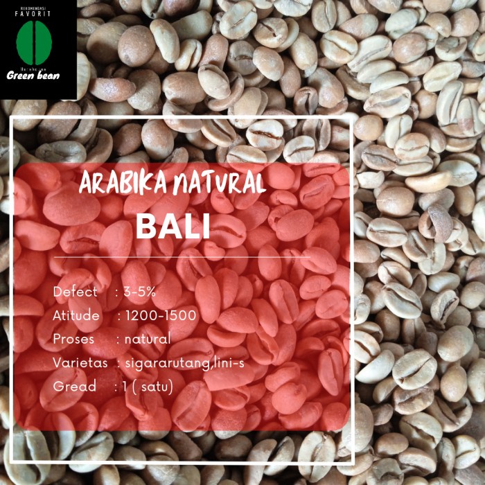 

Mantap Green Bean / Biji Kopi - 1Kg - Arabika Natural Bali Hemat